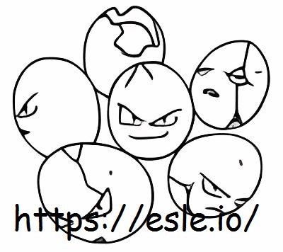 Exeggcute para colorear