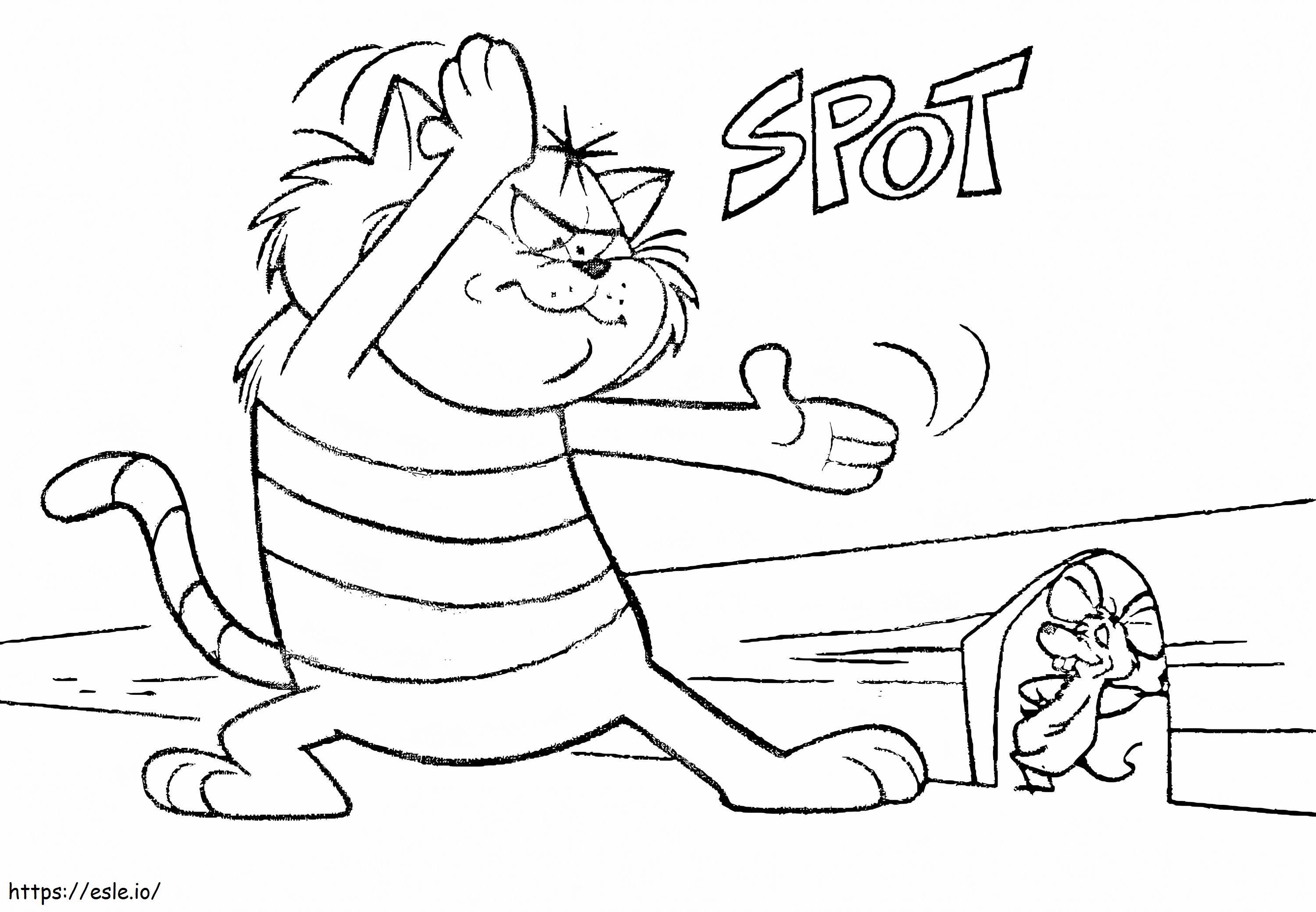 Punto de Hong Kong Phooey para colorear