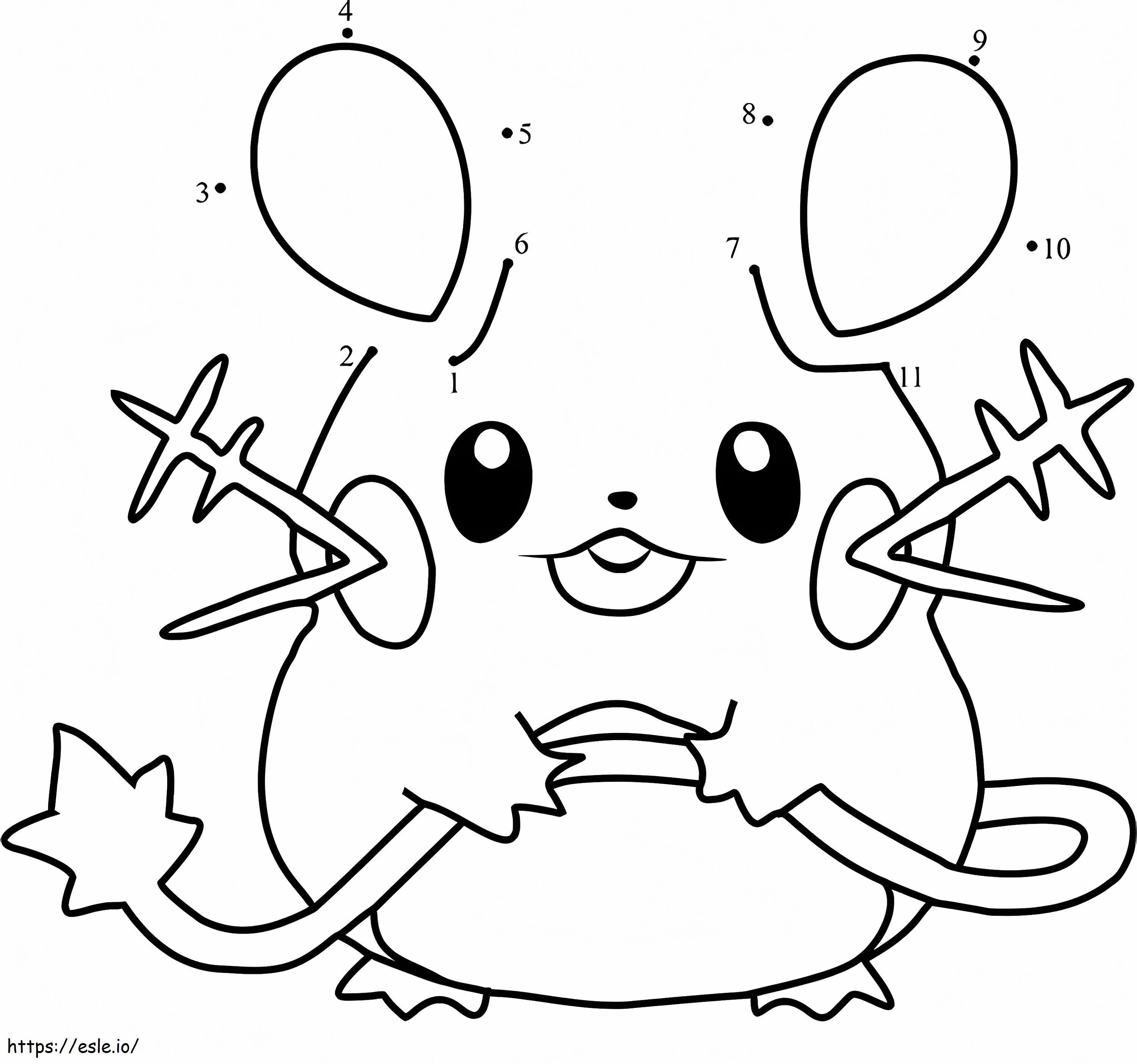 Dedenne Dot To Dot kifestő