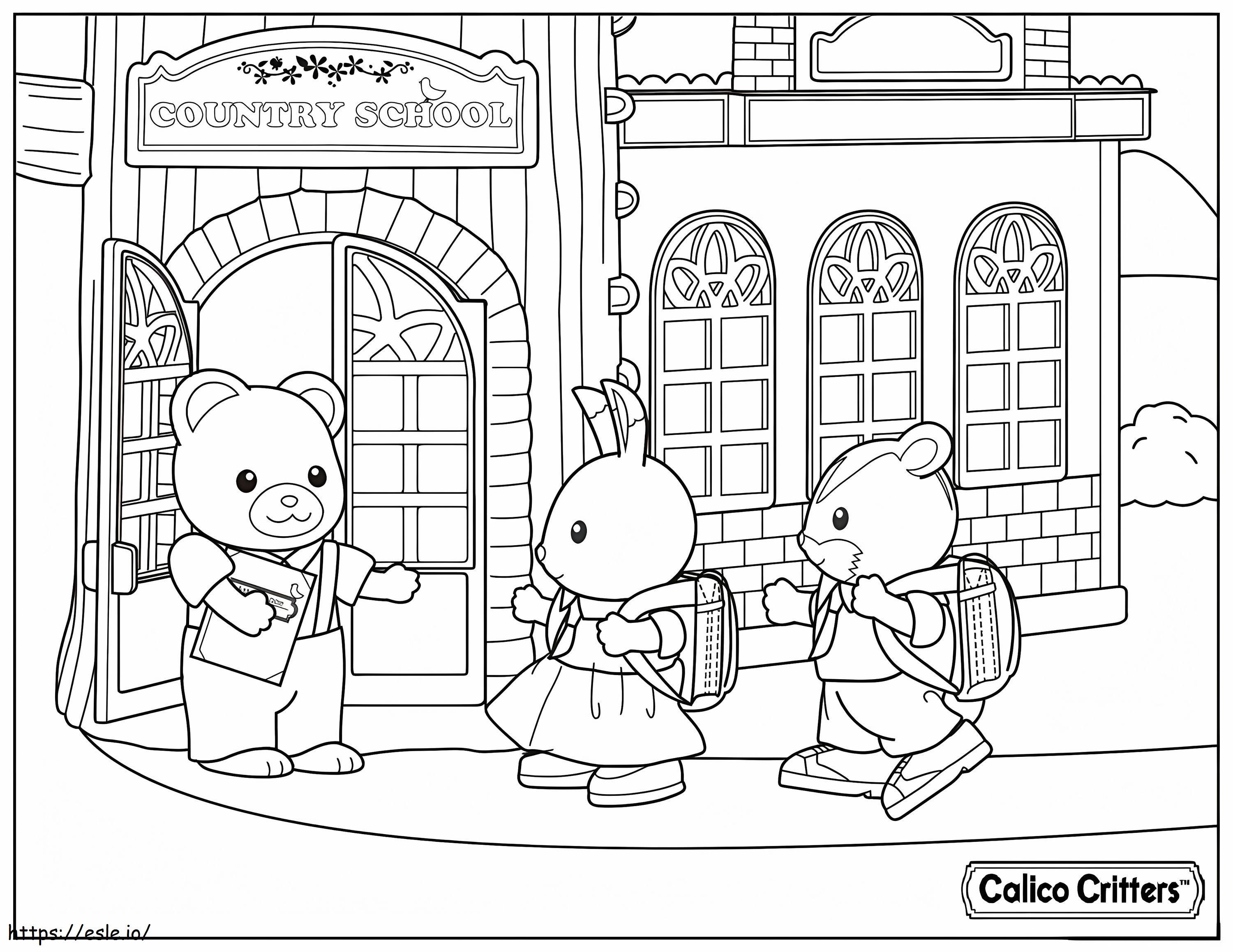 1515174992Calico Critters Country School coloring page