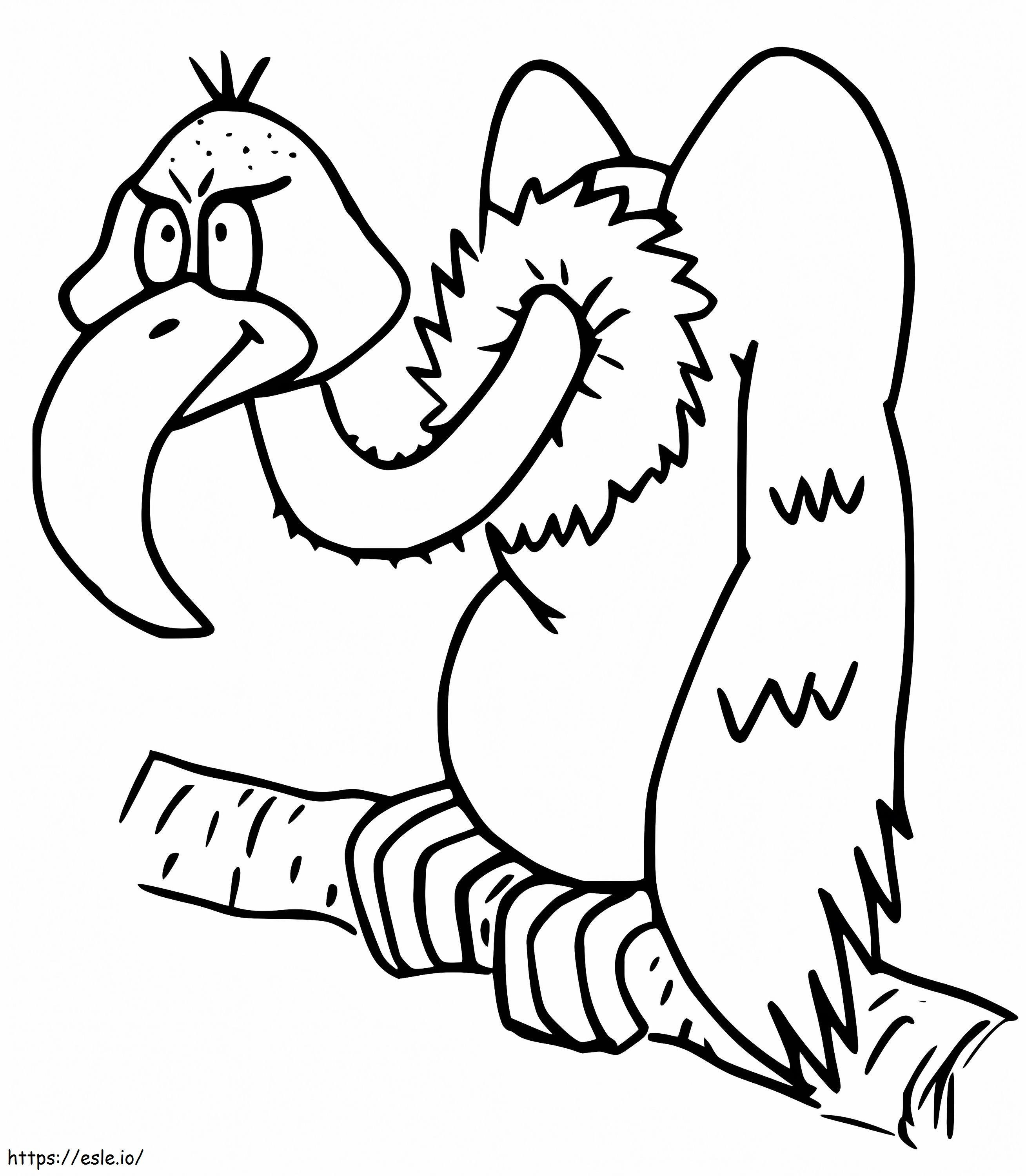 Vulture 9 coloring page