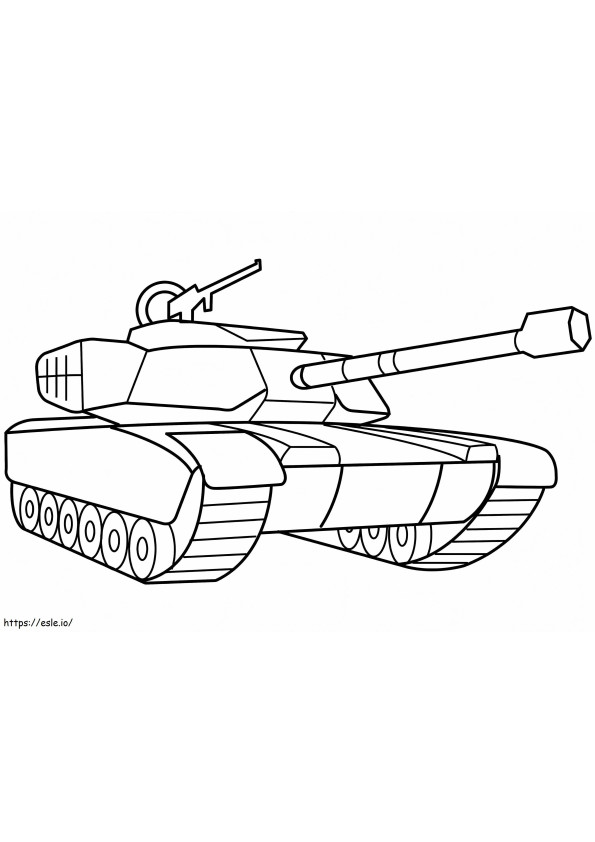 Military Tank coloring page