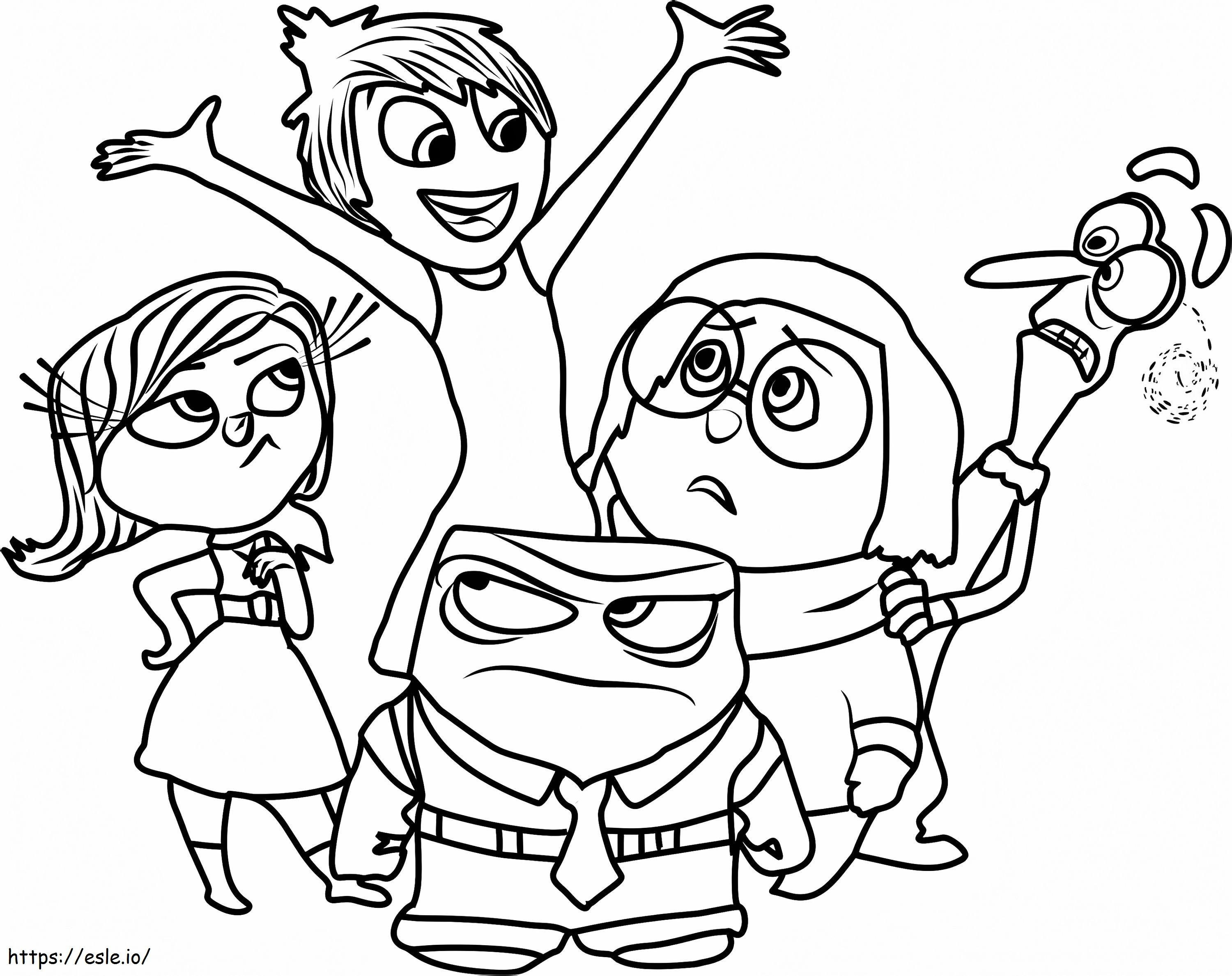 Equipe Inside Out para colorir
