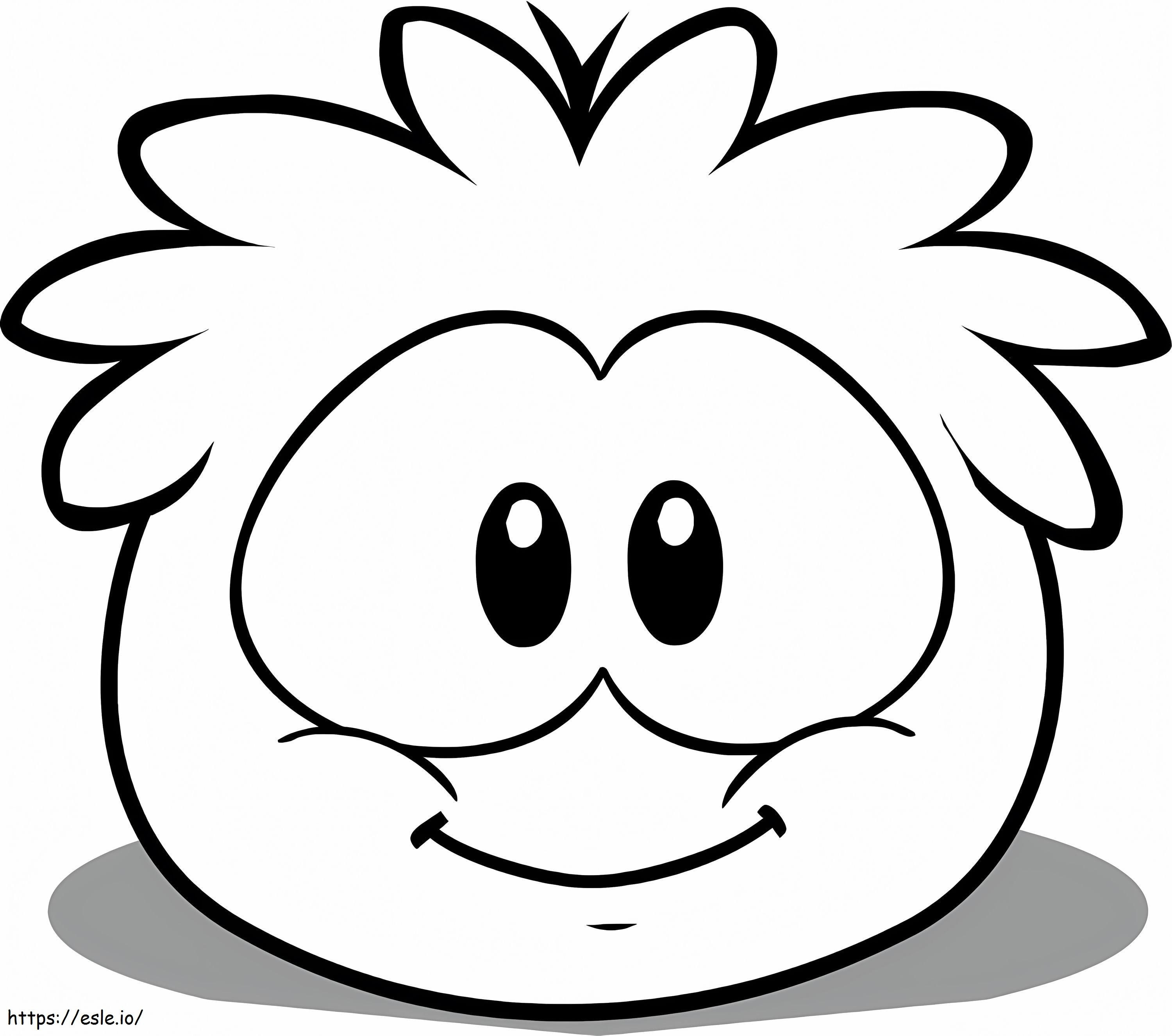 Club Penguin Puffle coloring page
