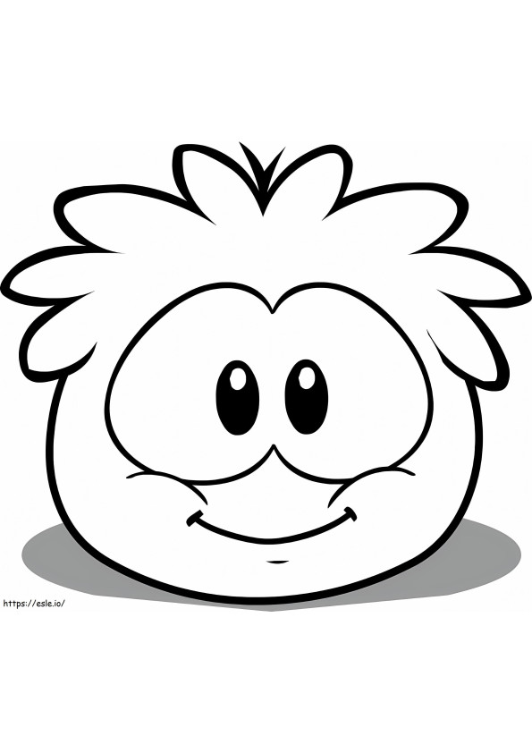 Club Penguin Puffle coloring page