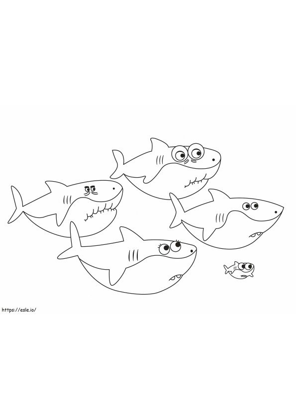 Coloriage Bébé requin gratuit à imprimer dessin