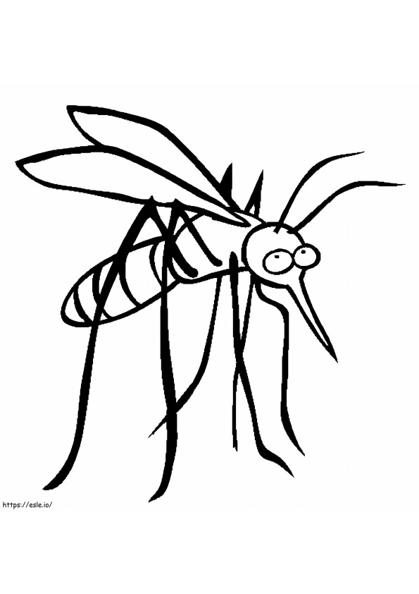 Mosquito stampabile gratis da colorare