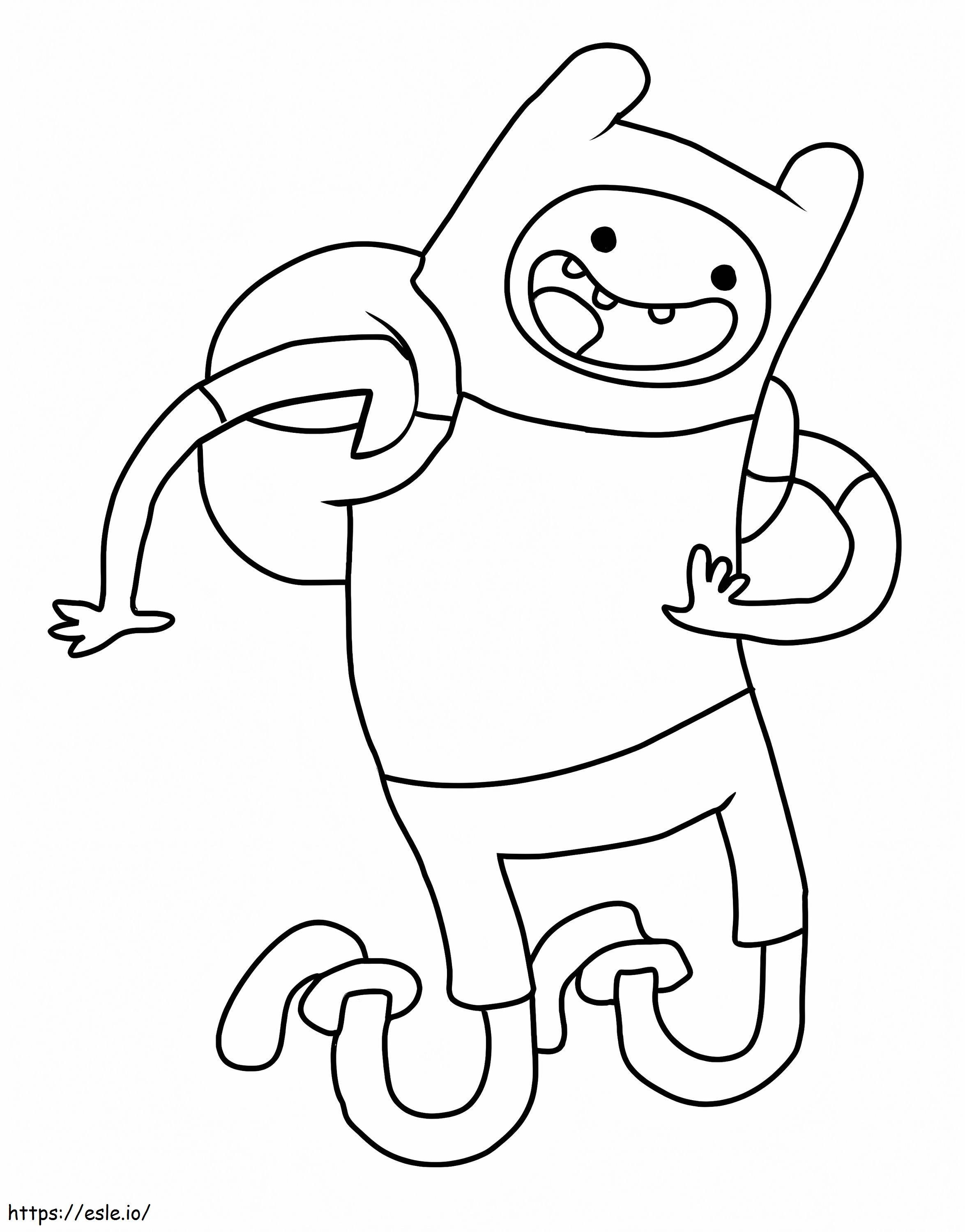 Felice finlandese da colorare: disegno per bambini