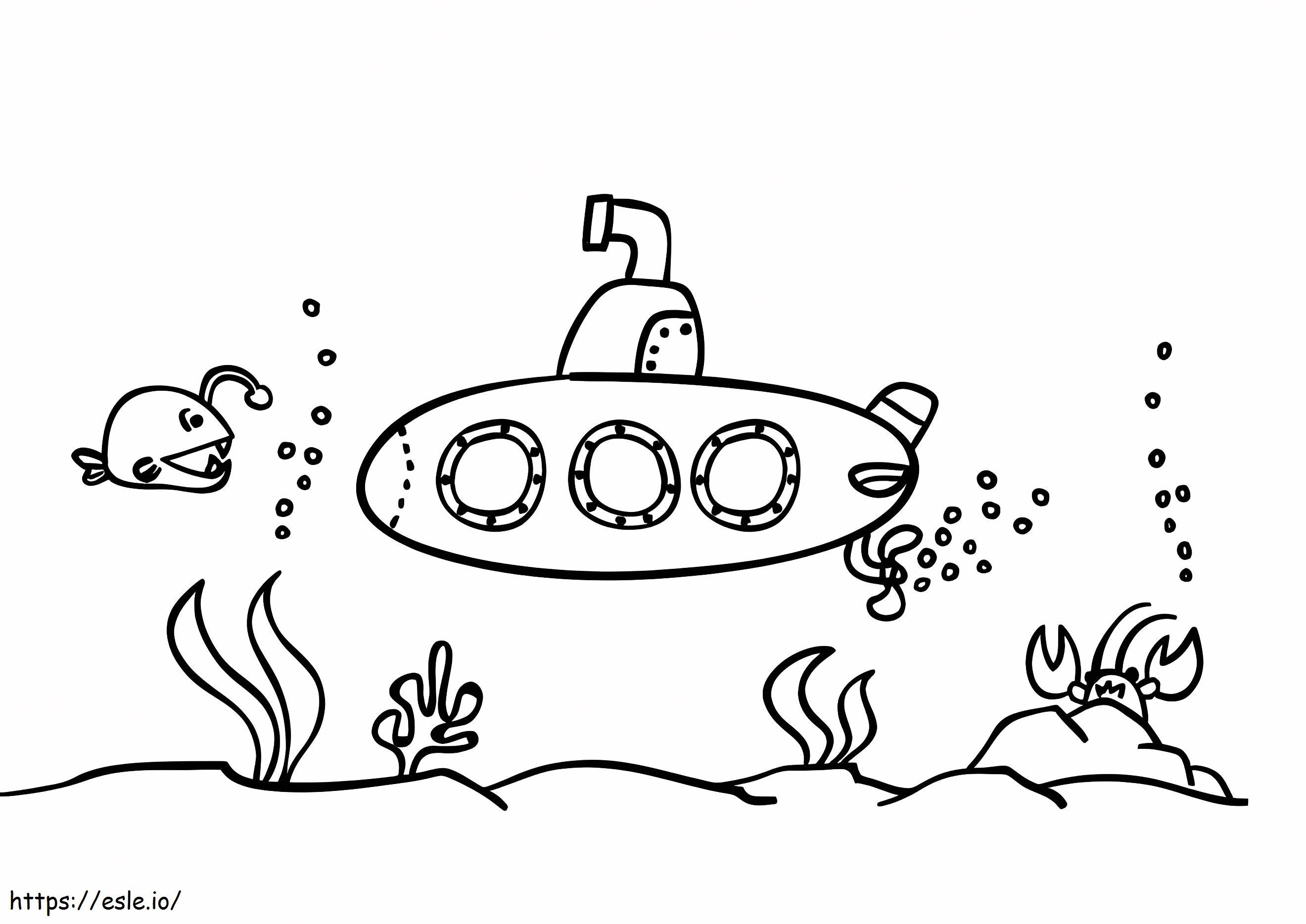 Seabed For Children coloring page