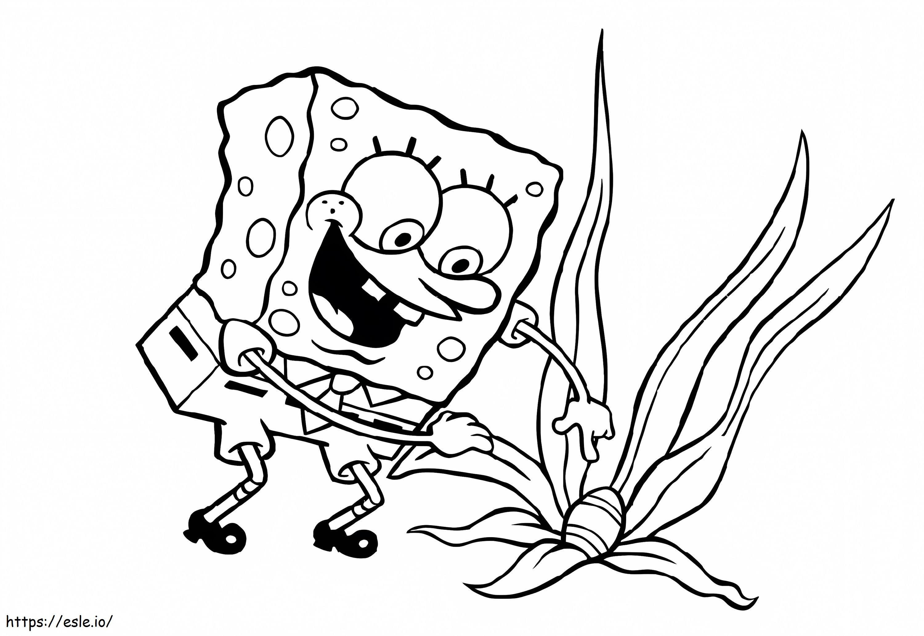 Spongebob And Egg coloring page