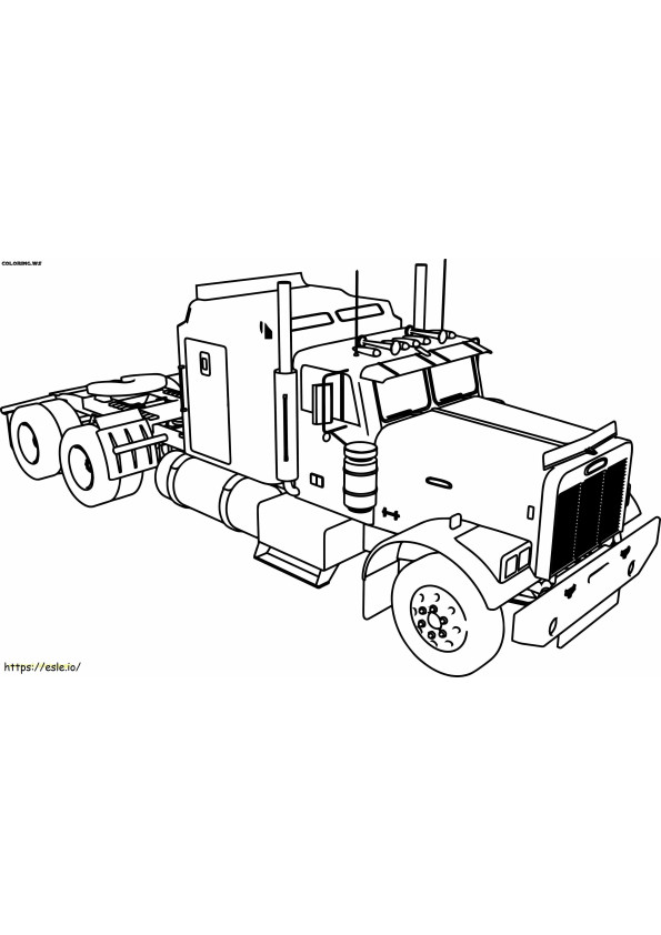 Big Truck coloring page