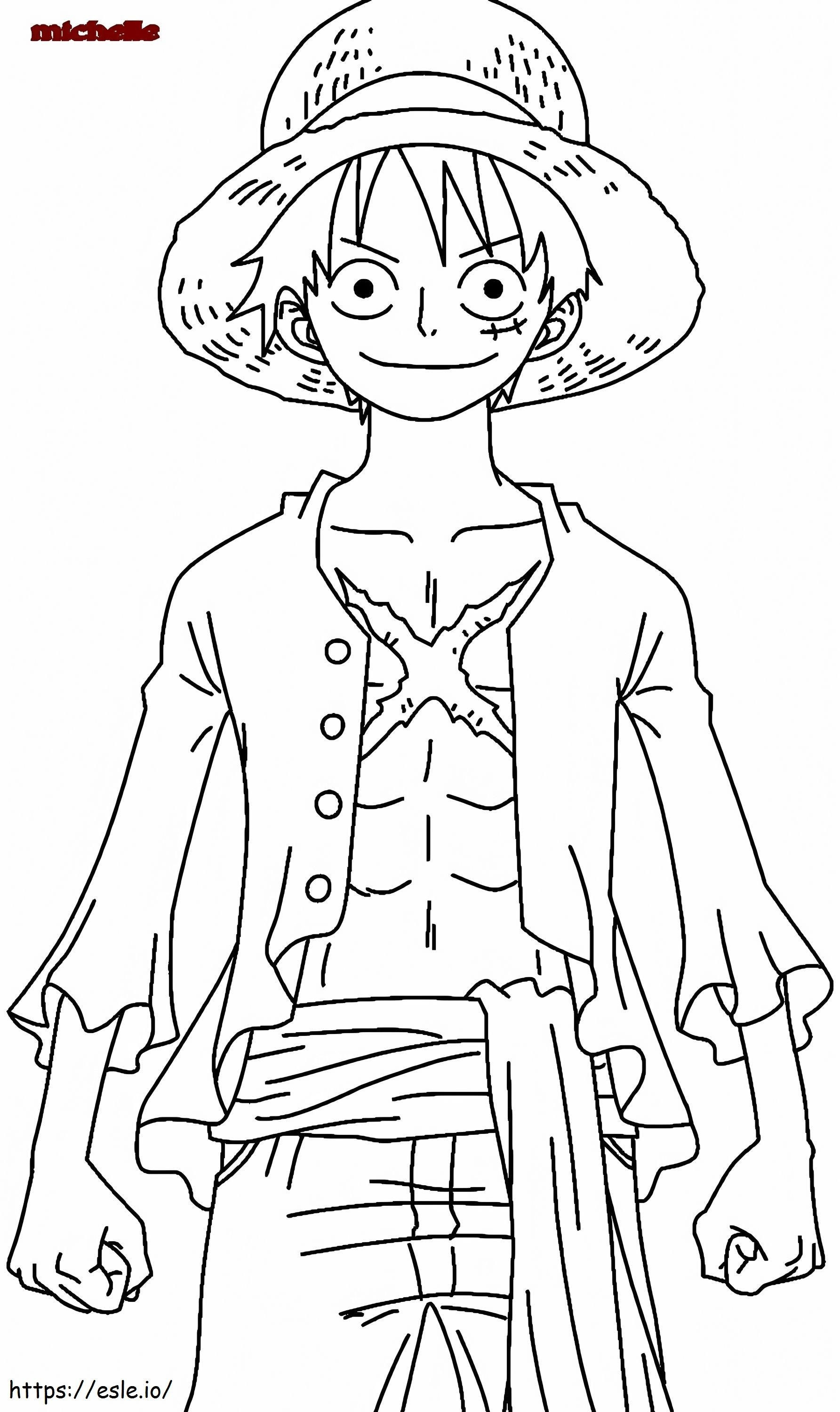 Awesome Of One Piece Pics Monkey D Luffy Pinterest coloring page