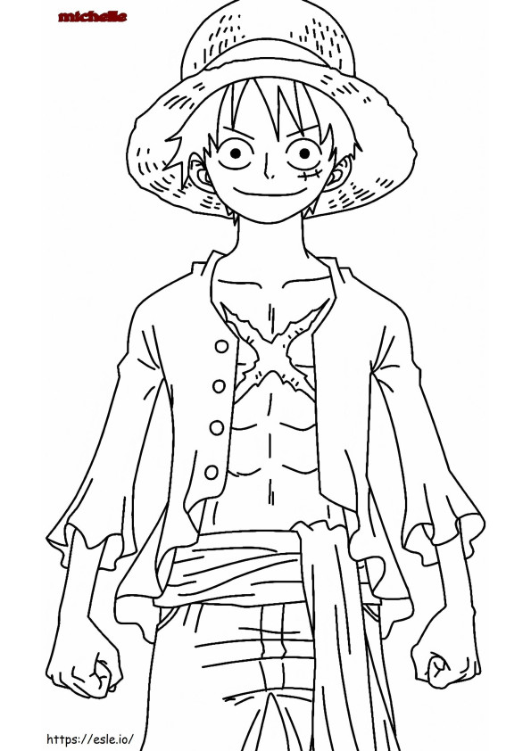 Awesome Of One Piece Pics Monkey D Luffy Pinterest coloring page