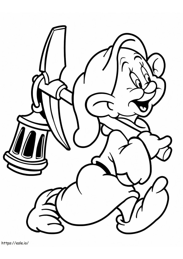 Dopey Dwarf 2 coloring page