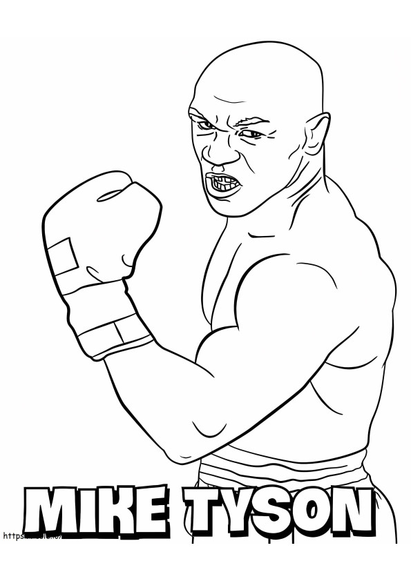 Cool Mike Tyson coloring page