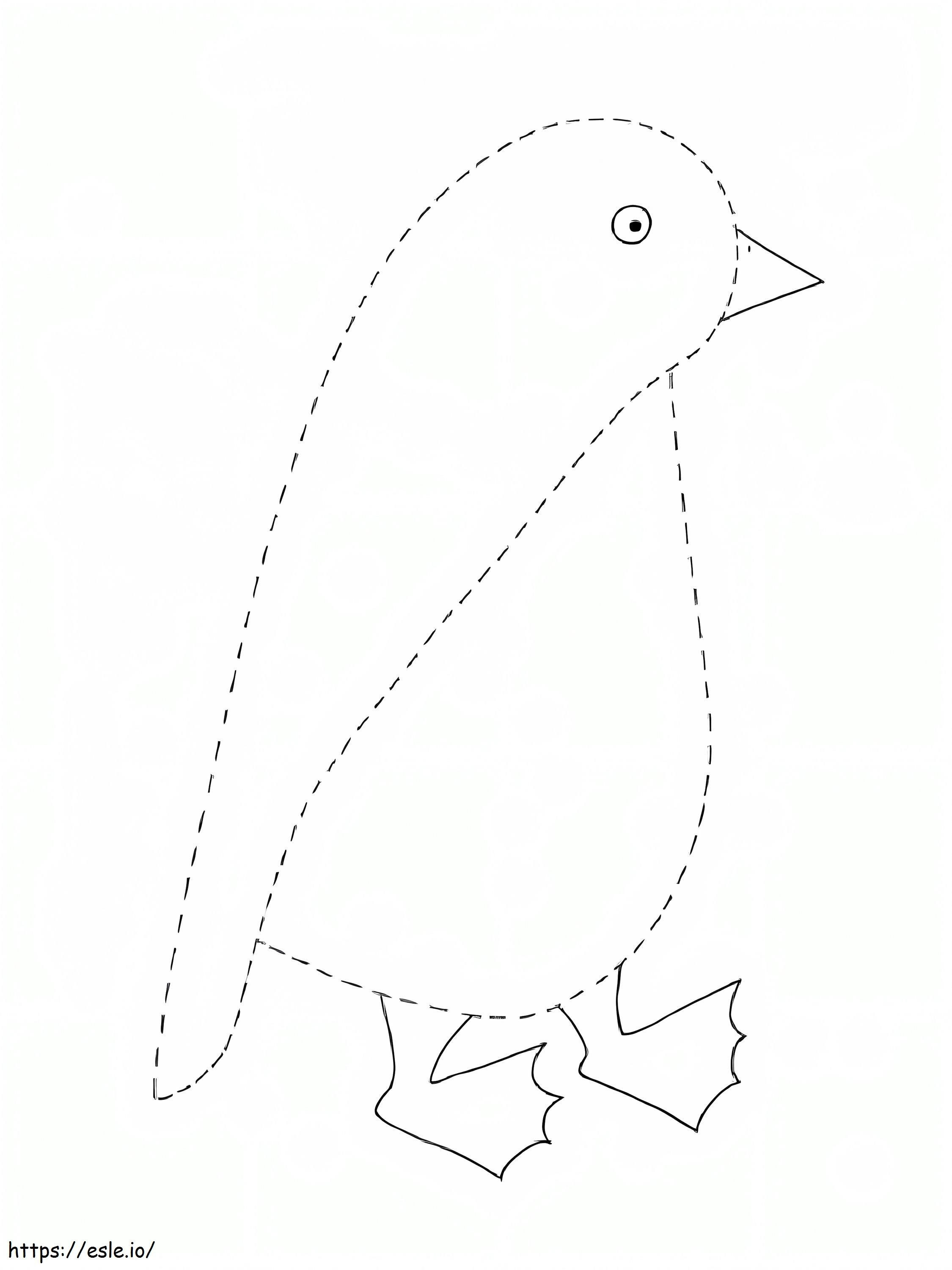Pinguinverfolgung ausmalbilder
