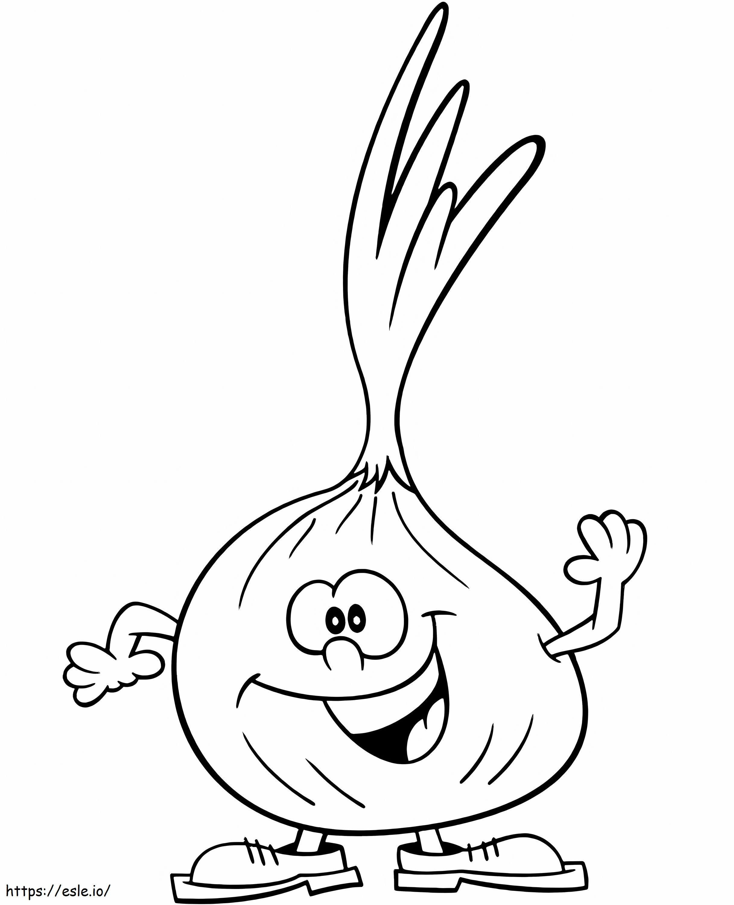 Fun With Onion coloring page