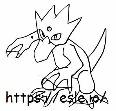 Golduck coloring page