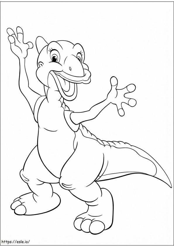 Coloriage Grande bouche de dinosaure à imprimer dessin