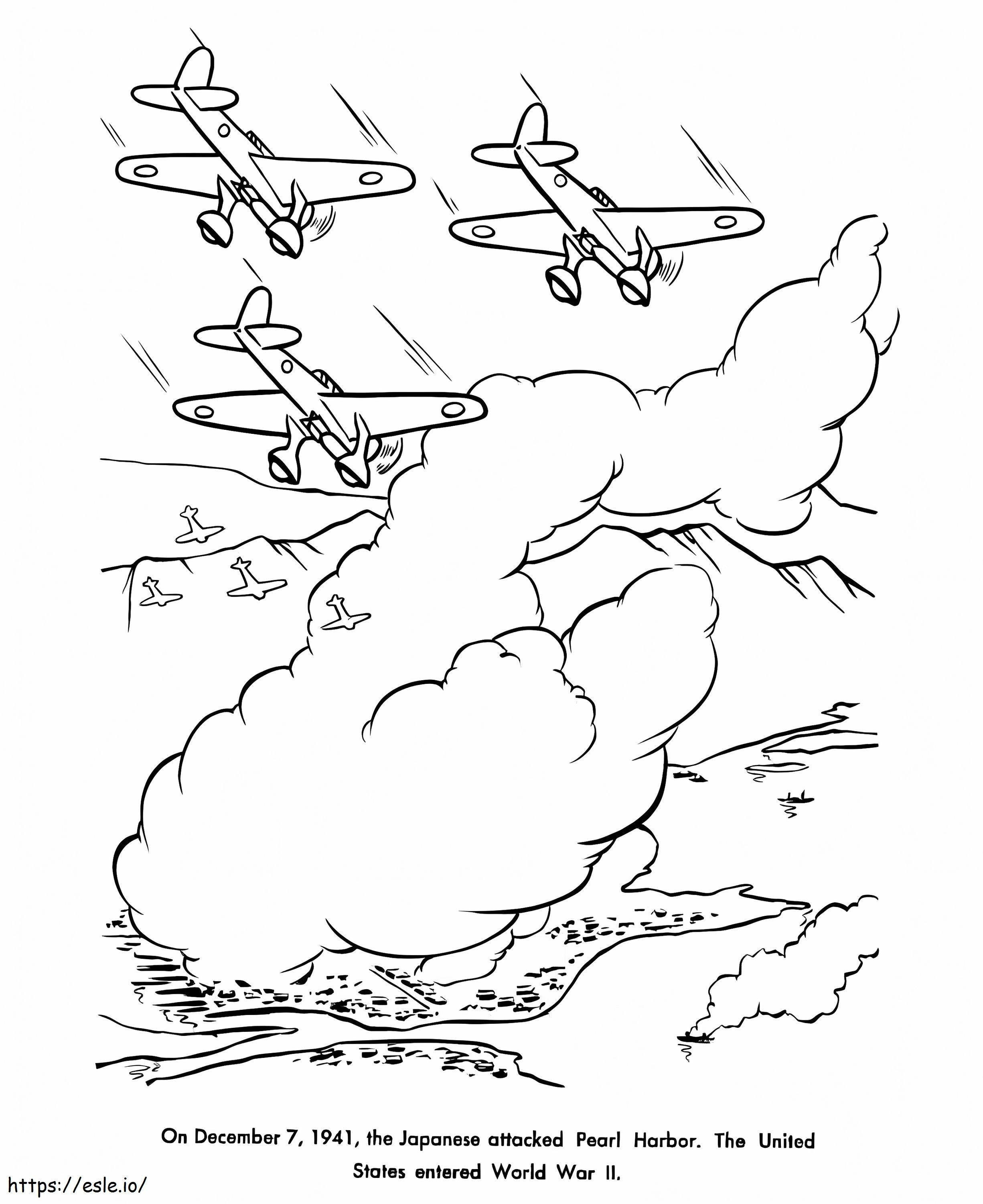 Pearl Harbor Day 3 coloring page