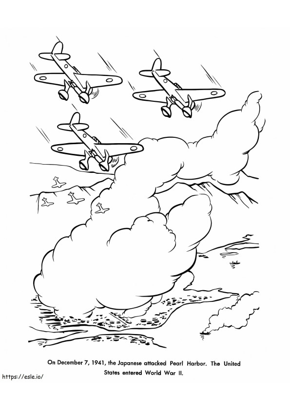 Pearl Harbor Day 3 coloring page