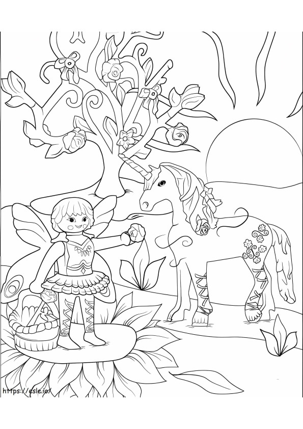 Magical Playmobil coloring page