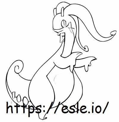 Goodra coloring page