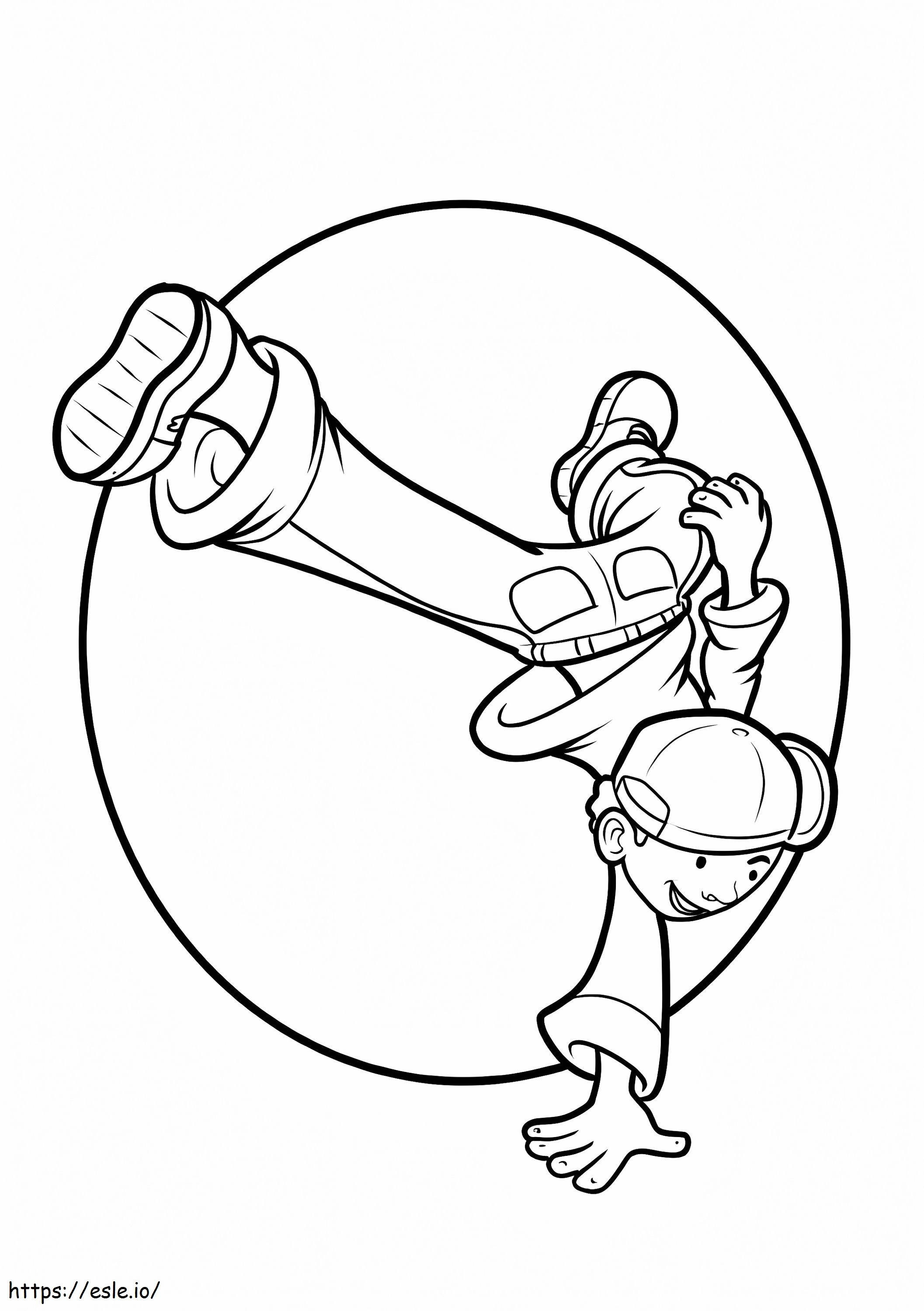Dancer 3 coloring page