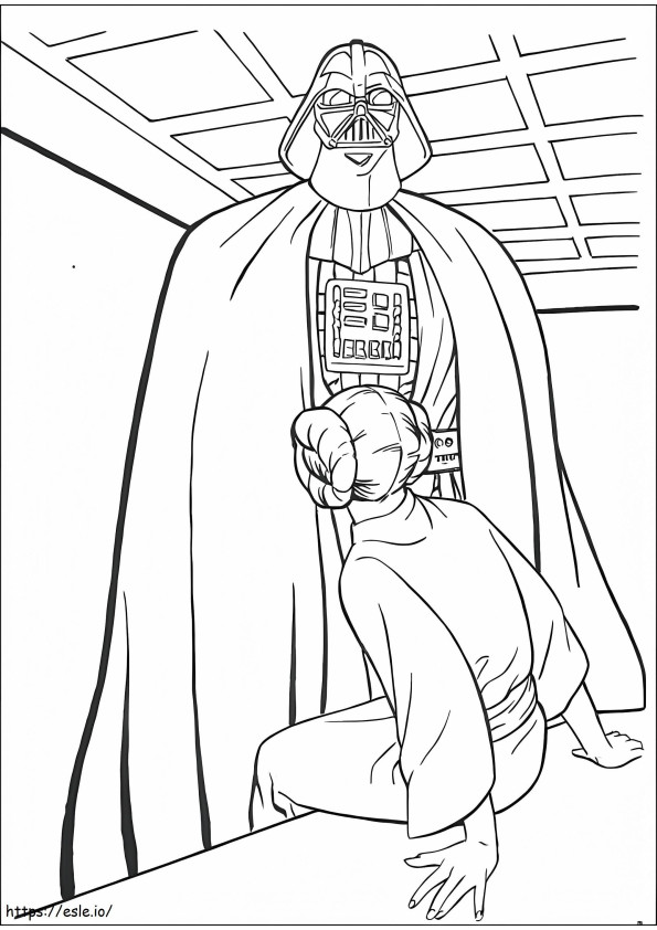 Darth Vader 5 coloring page