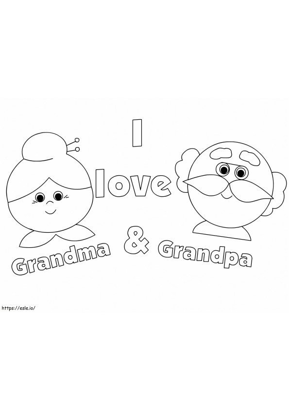 Kochaj moich dziadków kolorowanka