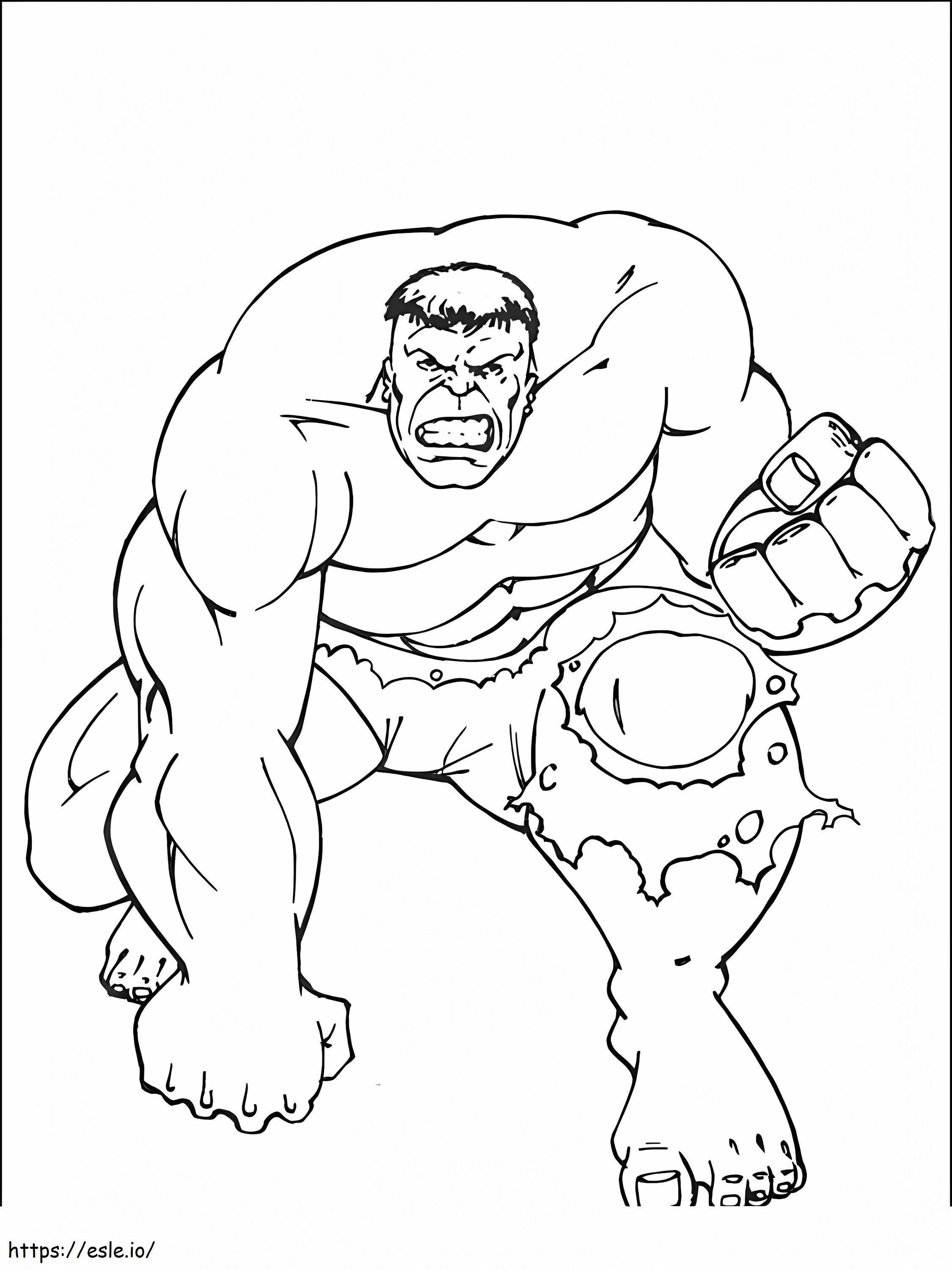 Hulk-Kampf ausmalbilder