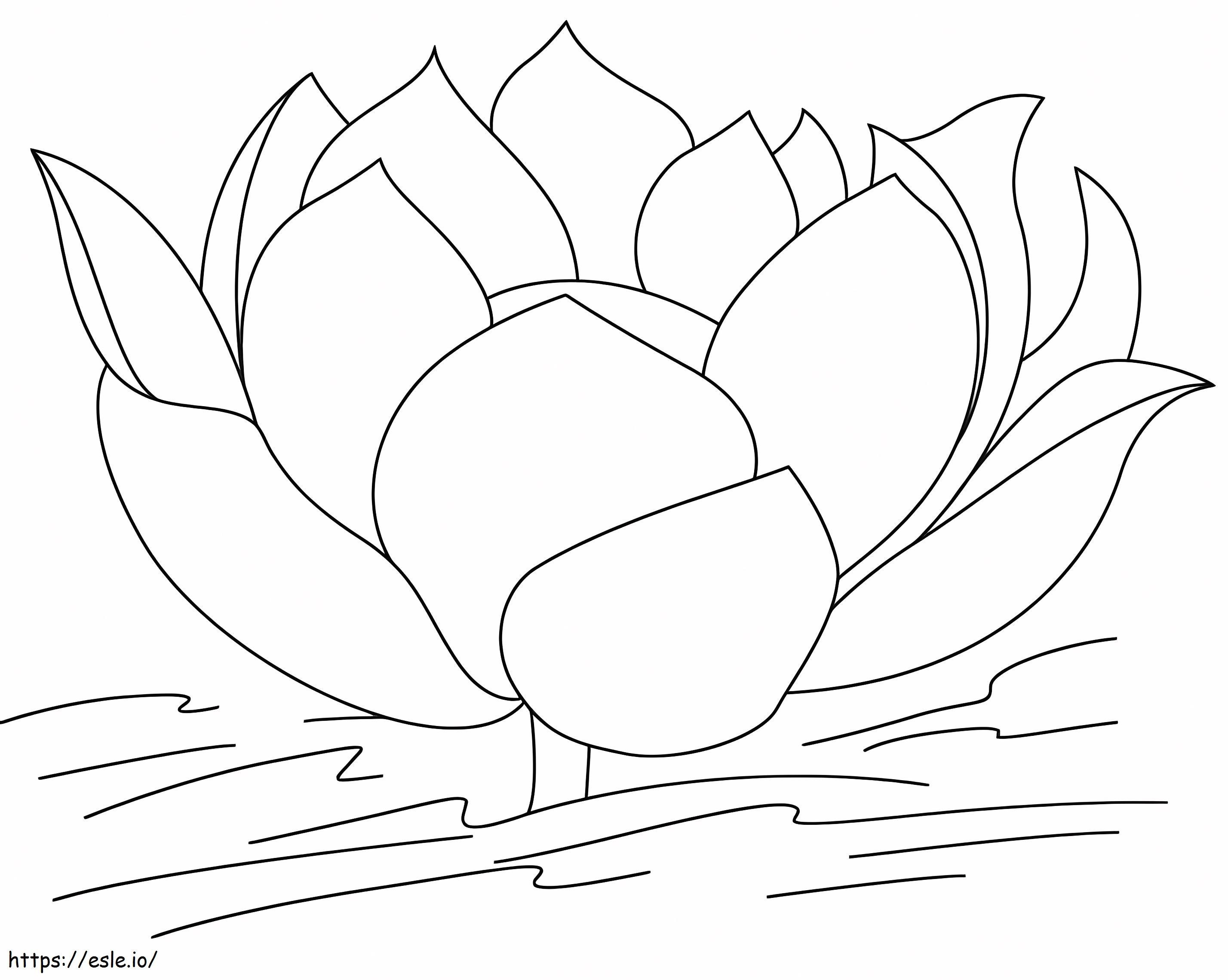 Schöner Lotus ausmalbilder