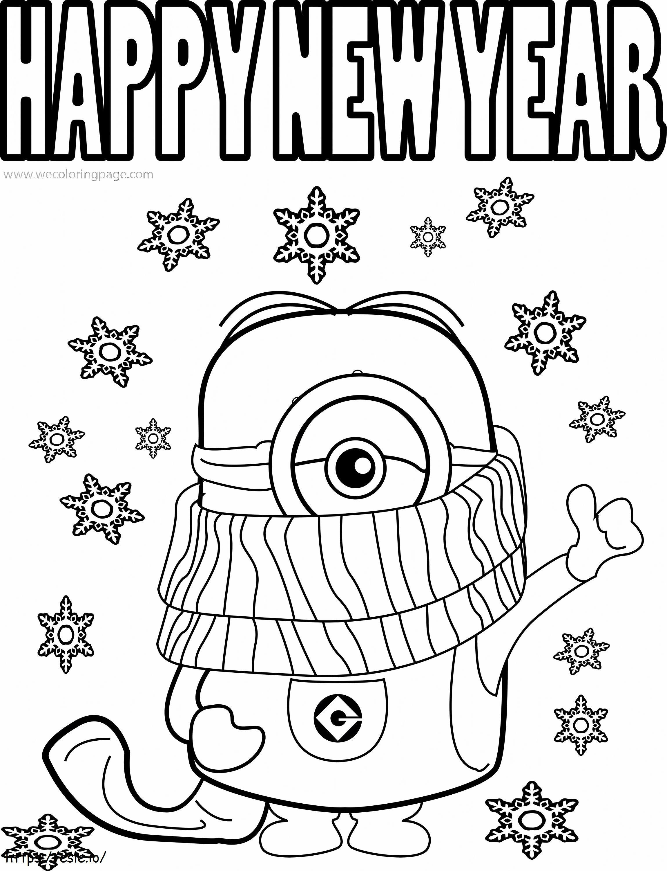 New Year Picture Scaled coloring page