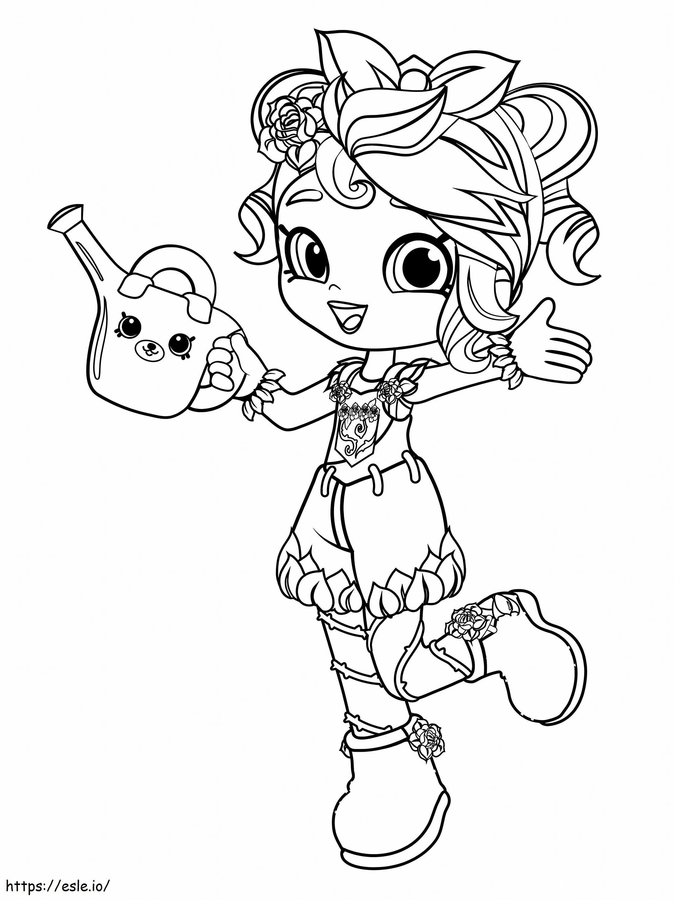 Happy Peppa Mint coloring page