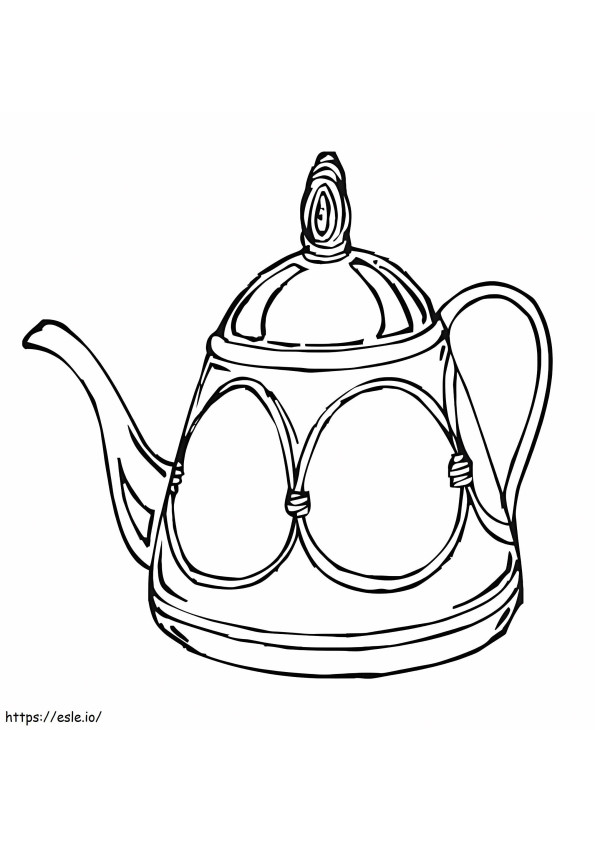 Free Teapot To Print coloring page