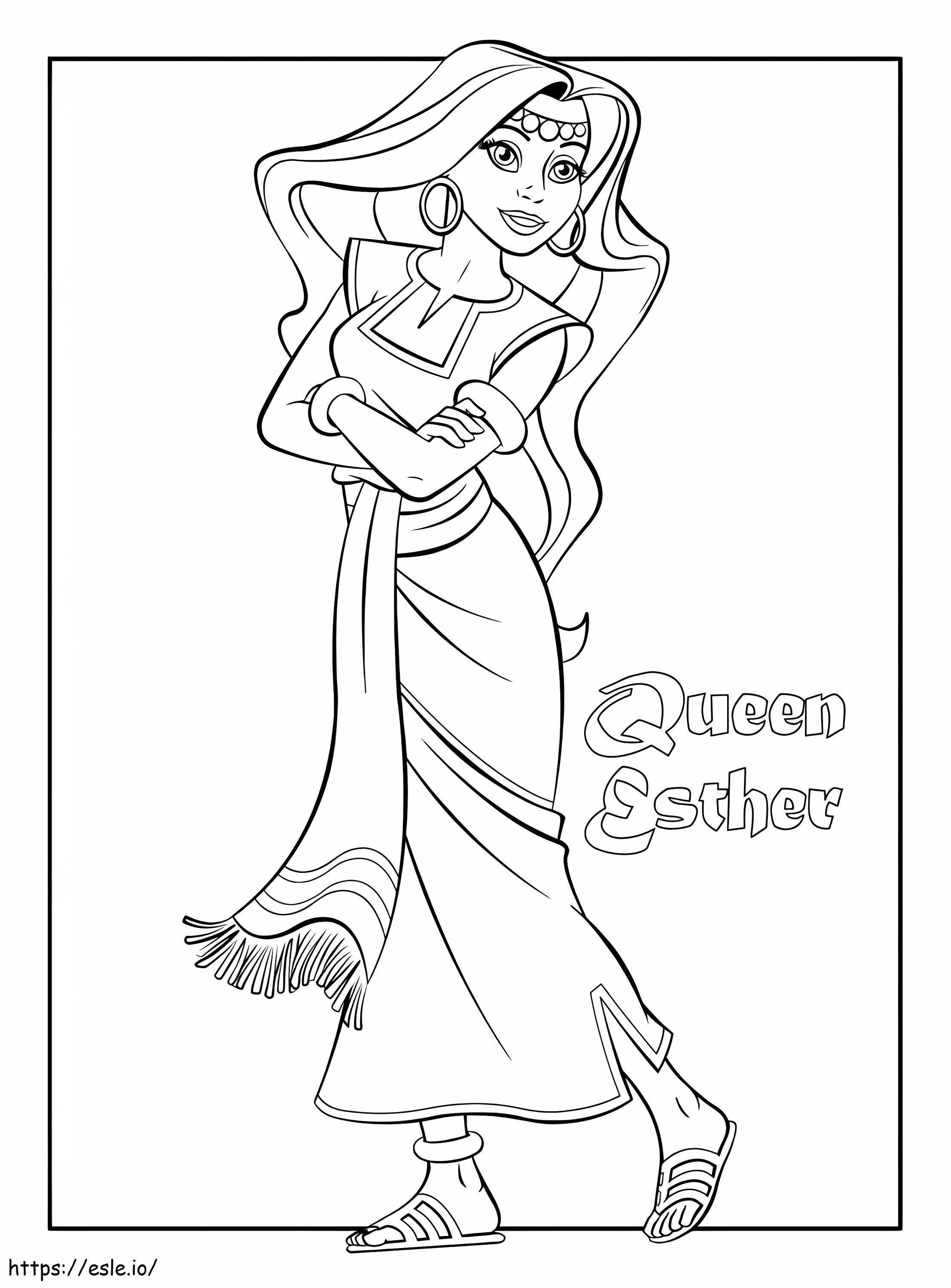 Queen Esther 2 coloring page