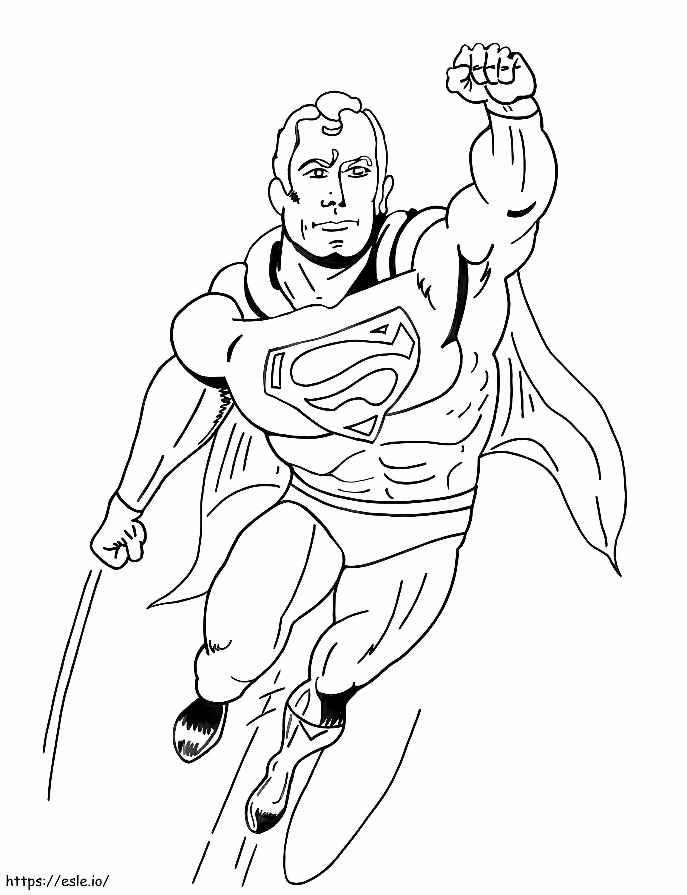 Tulostettava Superman värityskuva