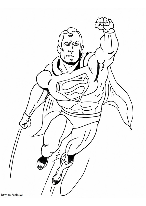 印刷するスーパーマン ぬりえ - 塗り絵