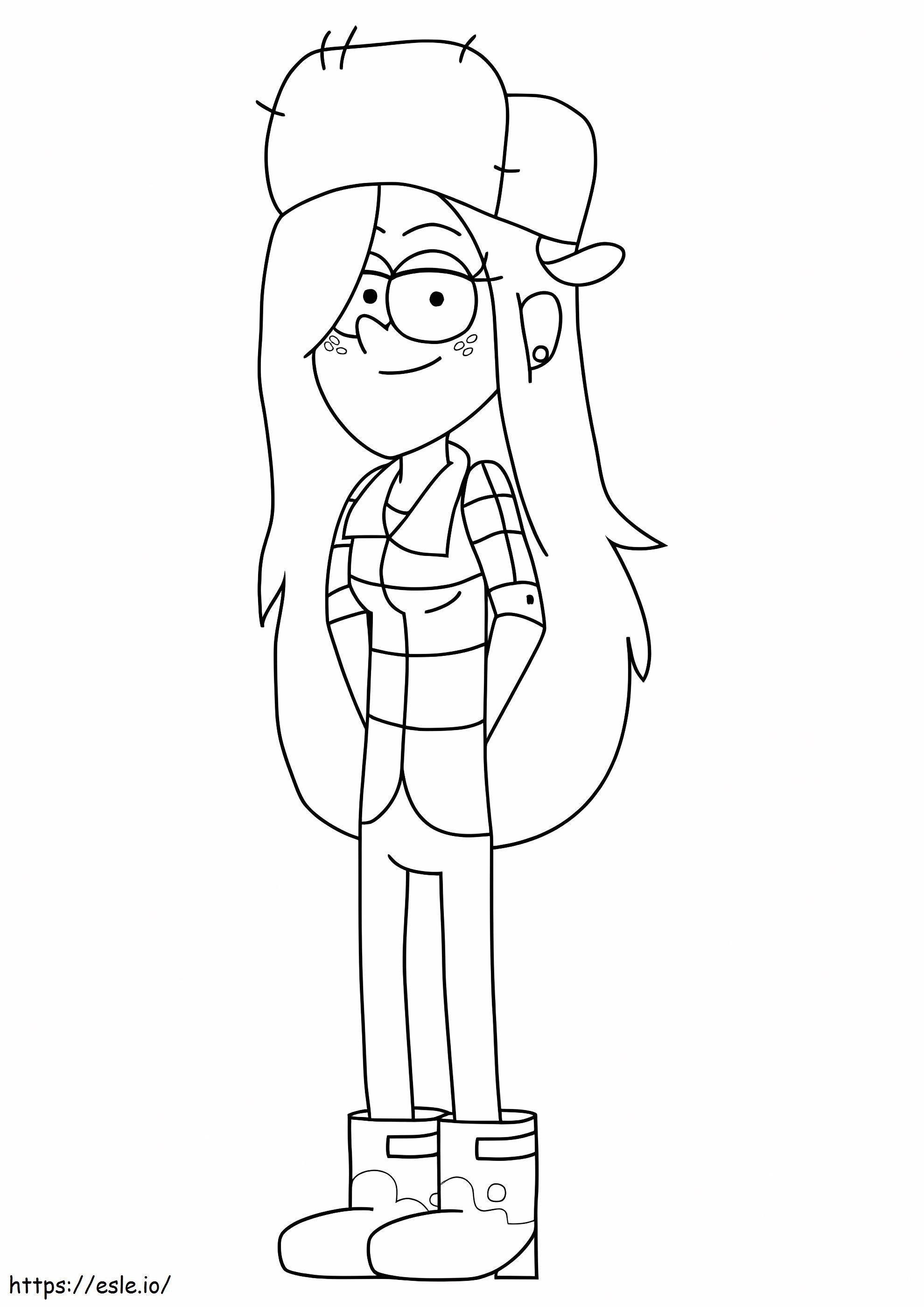 Wendy Smiling coloring page