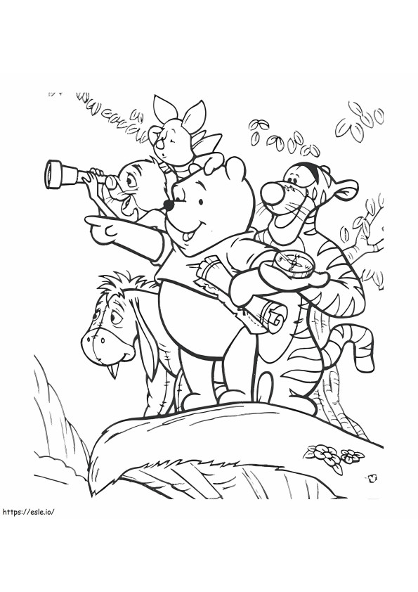 Basic Winnie The Pooh And Friends coloring page