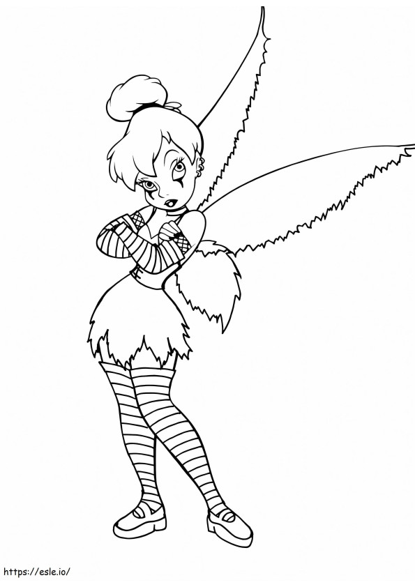 Cool Tinkerbell coloring page