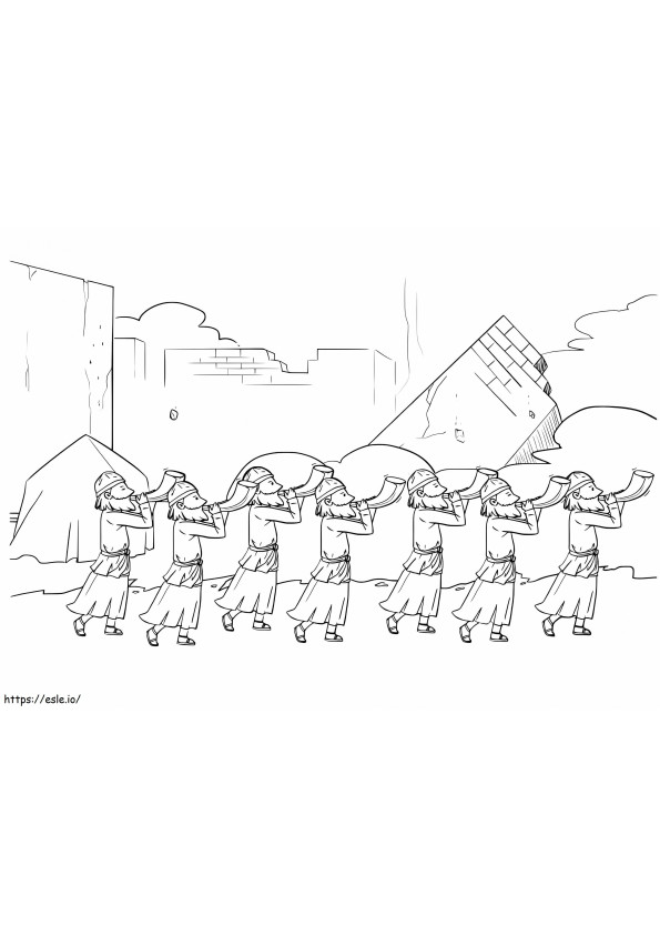 Fall Of Jericho coloring page