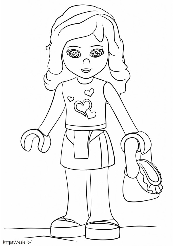 Lego Friends Olivia coloring page