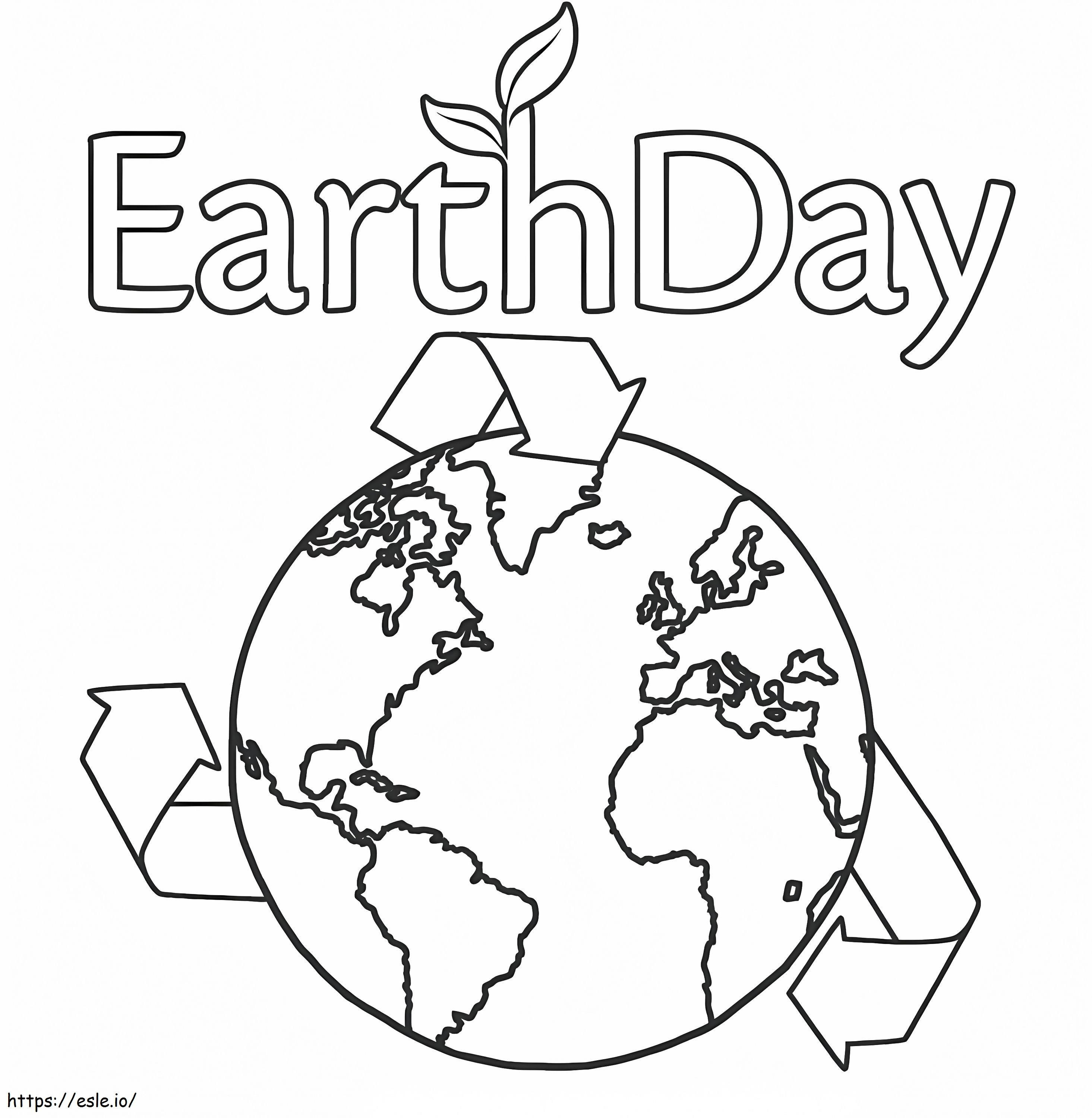 Dia da Terra 5 para colorir