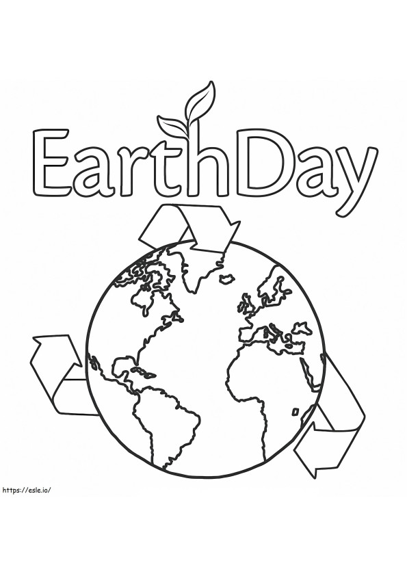 Dia da Terra 5 para colorir