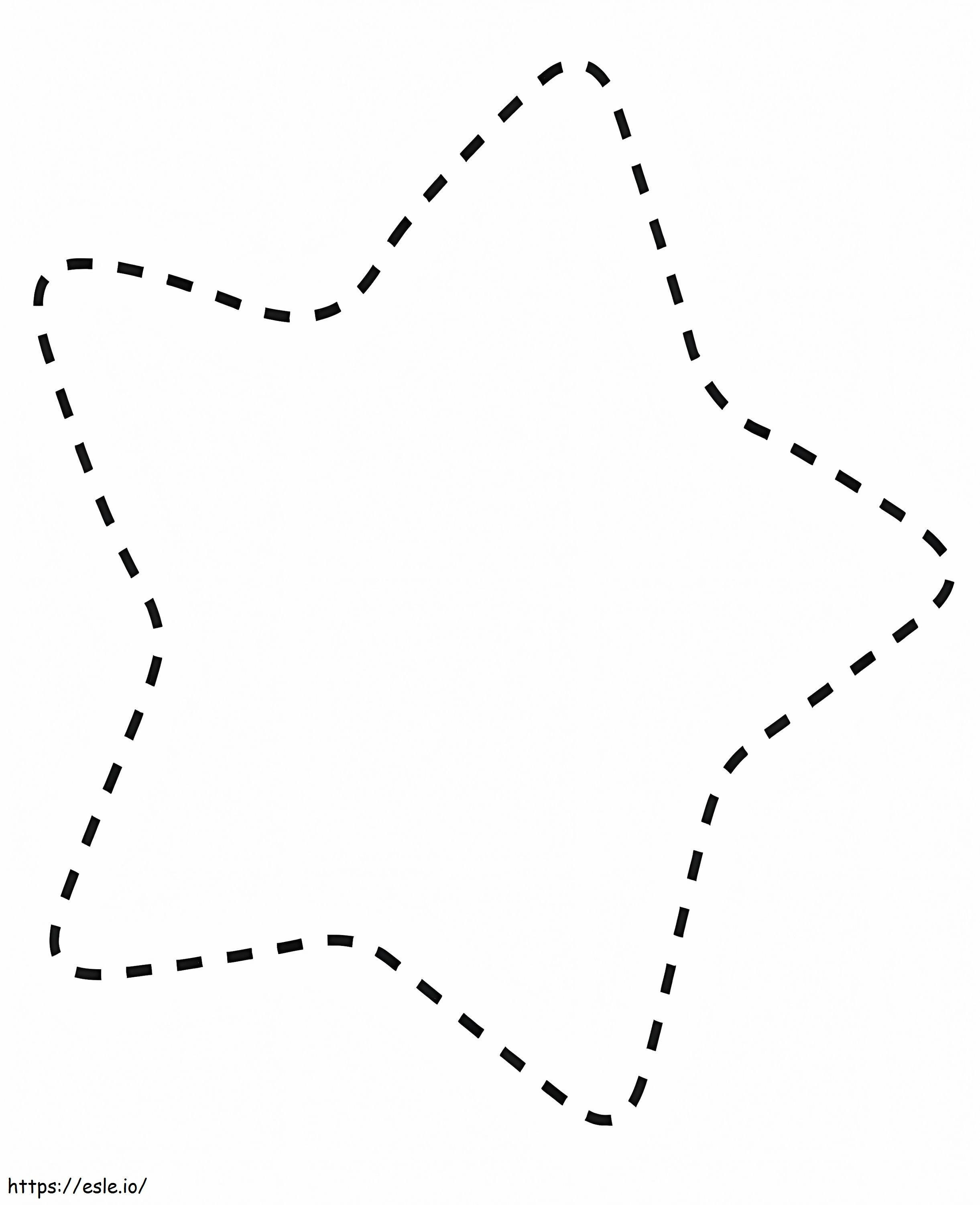 Star Tracing coloring page