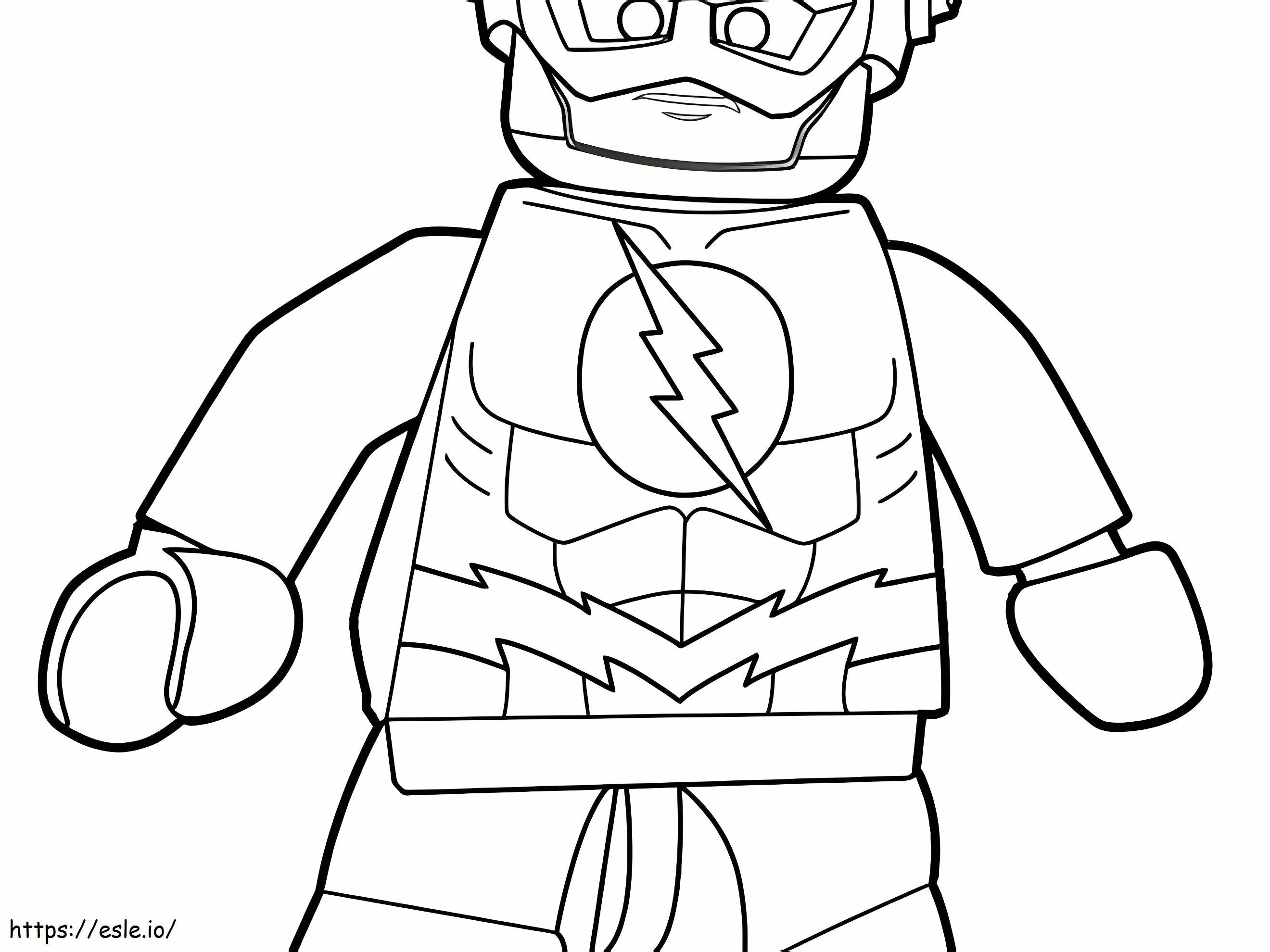 Flash Lego coloring page