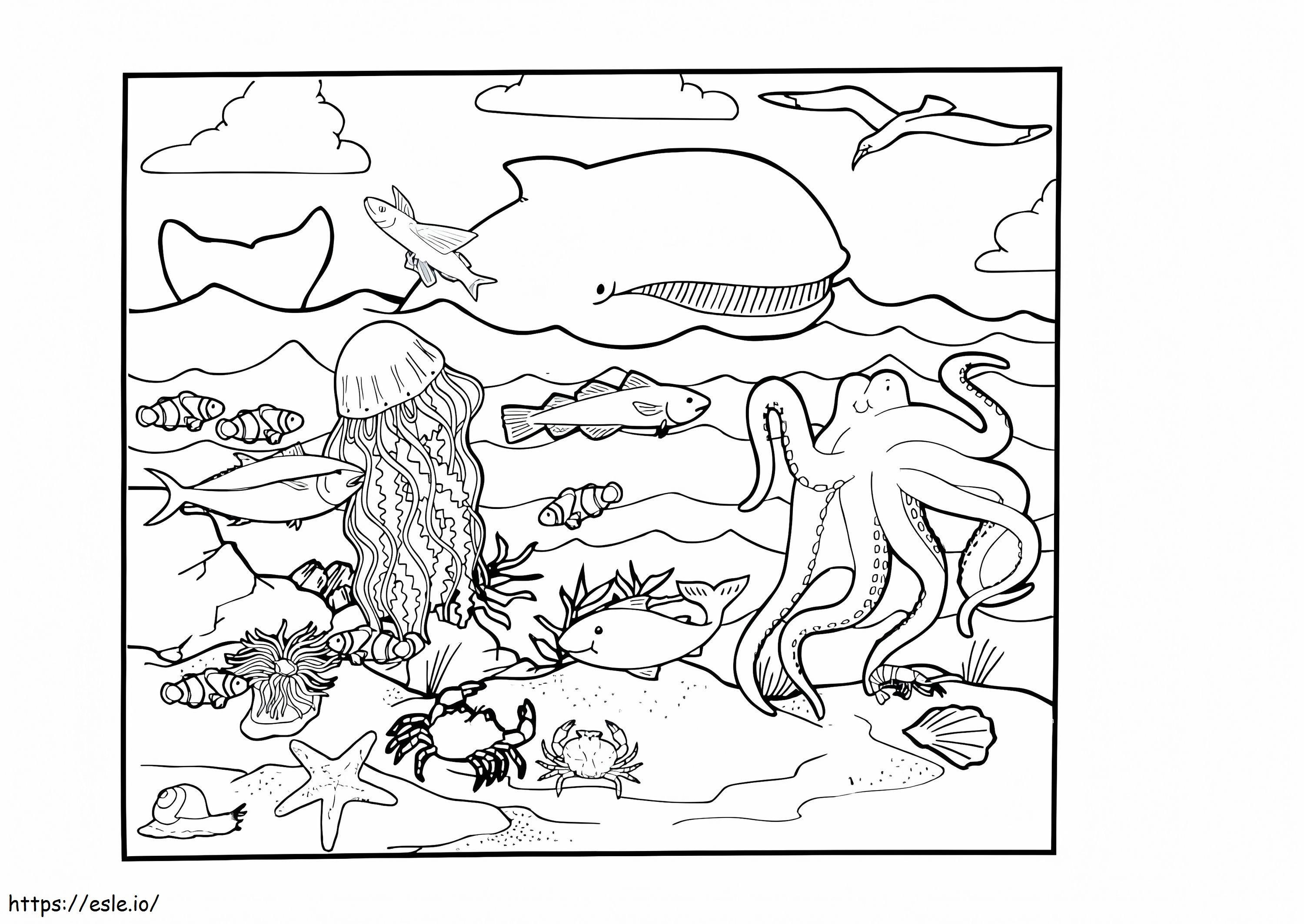 The Ocean coloring page