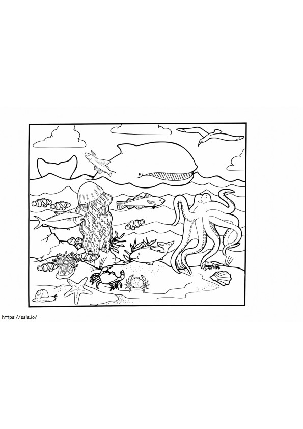 The Ocean coloring page