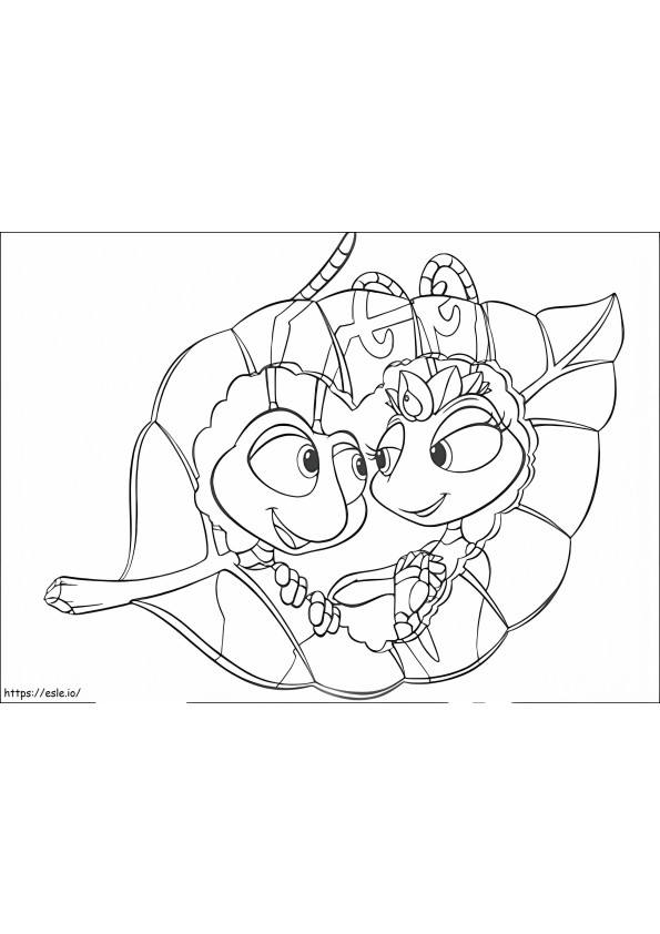 Bugs Love coloring page